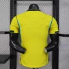 2026 Brazil Style National Team Soccer Jersey - Premium Jacquard Yellow Football Shirt - Unbranded High-Performance Teamwear