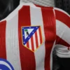 2026 Atletico Madrid Style Home Soccer Jersey - Elite Red & White Striped Football Shirt - Unbranded High-Performance Teamwear