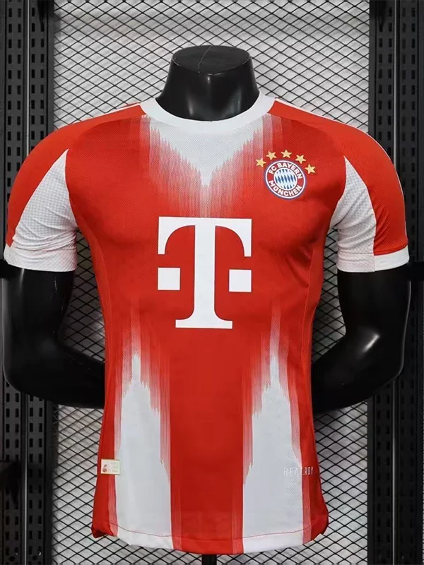 Bayern Munich Style Soccer Jersey Elite Red & White