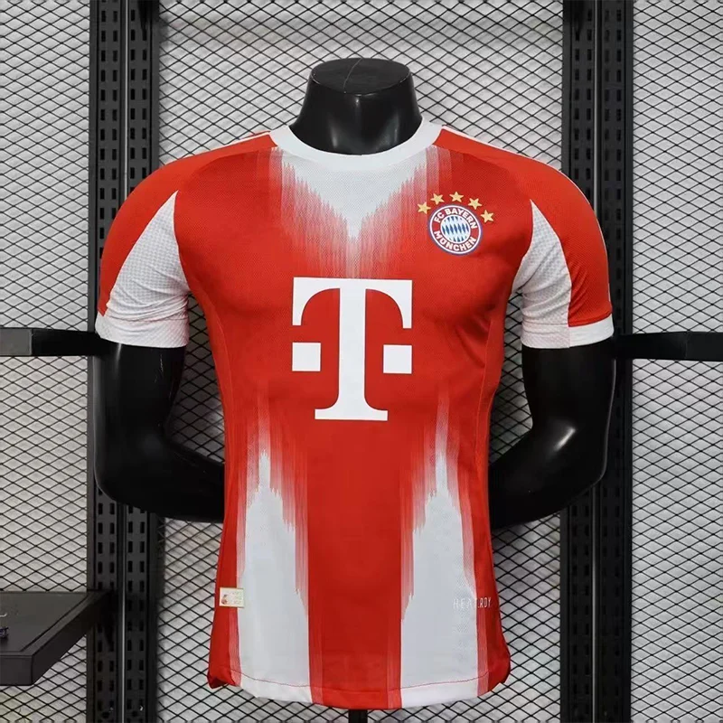 Bayern Munich Style Soccer Jersey Elite Red & White
