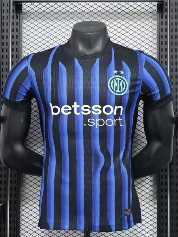 Inter Milan Style Soccer Jersey Elite Nerazzurri Blue & Black