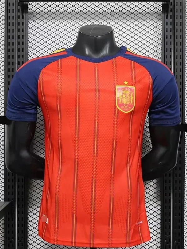 Wholesale Spain Style Soccer Jersey 2026 Red & Navy Edition