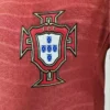 2026 Portugal Style National Team Soccer Jersey - Elite Red Wave Edition - Unbranded High-Performance Teamwear
