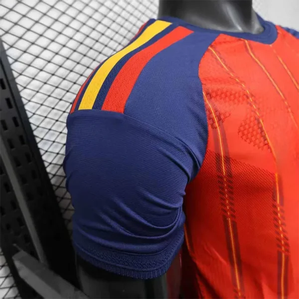 2026 Spain Style National Team Soccer Jersey - Red & Navy Football Shirt - Unbranded High-Performance Teamwear